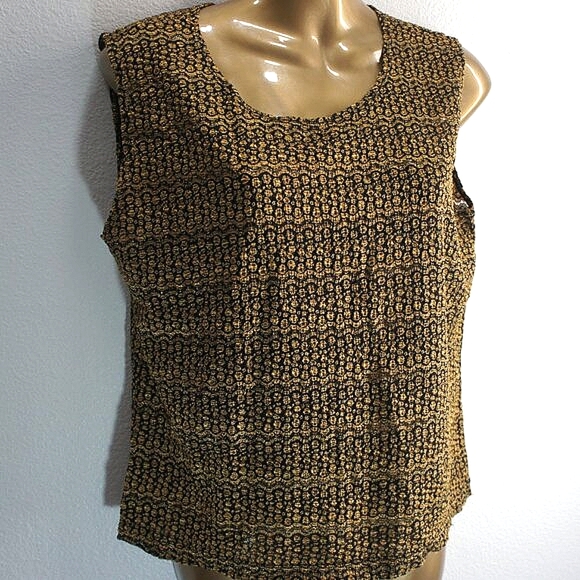 Chicos design 2 pc tank top vintage twinset size 1,2 - Picture 3 of 6
